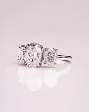 Split Shank Oval Cut Anniversary Ring